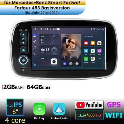 Autoradio carplay per - autoradio, 8''